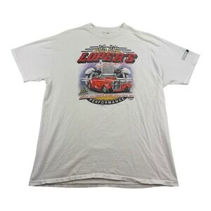 VTG Lopers Los Angeles LA Marathon X T-Shirt Mens Size XL White Single Stitch
